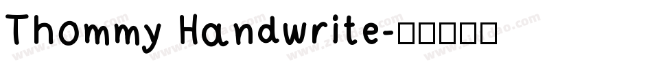 Thommy Handwrite字体转换